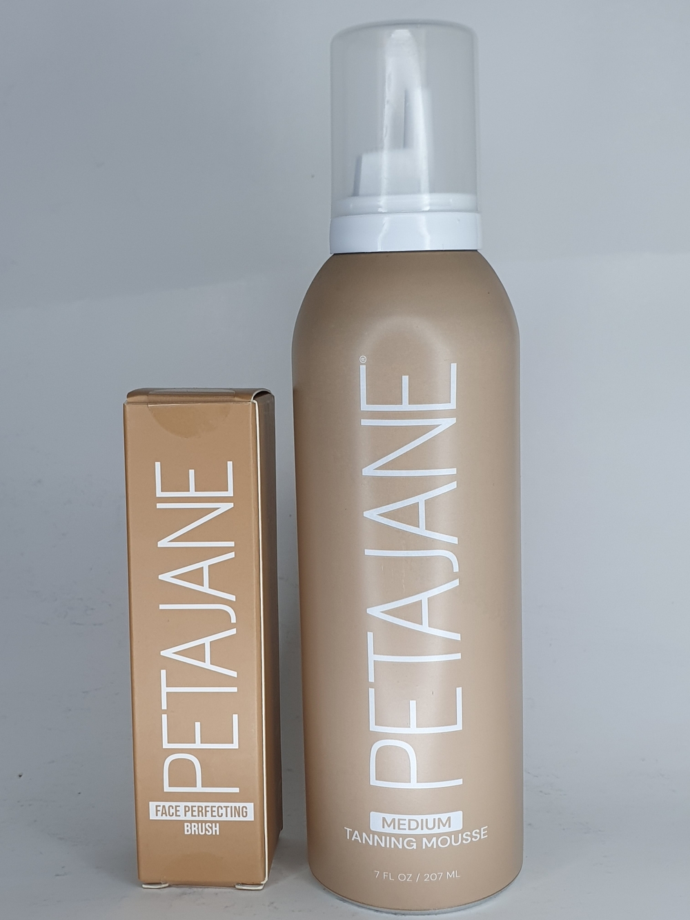 Peta Jane Medium Tanning Mousse 7oz + Face Perfecting Brush Pack Of 2